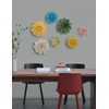 SEINHIJO Ceramic Flower Wall Decor 3D Wall Art Sculpture Home