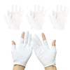 Lilbitty 3 Pairs Cotton Gloves for Dry Hands, Moisturising Gloves