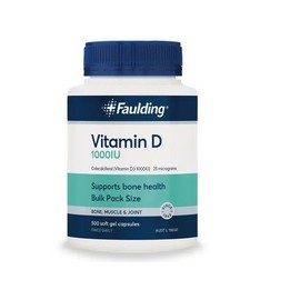Faulding Remedies Vitamin D 1000IU 500 Soft Gel Capsules