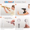KOVOSCH 16 Pack Solid Rigid Door Stops - Heavy Duty