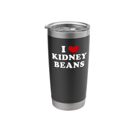 I Love Kidney Beans, I Heart Kidney Beans Stainless Steel Insulated Tumbler