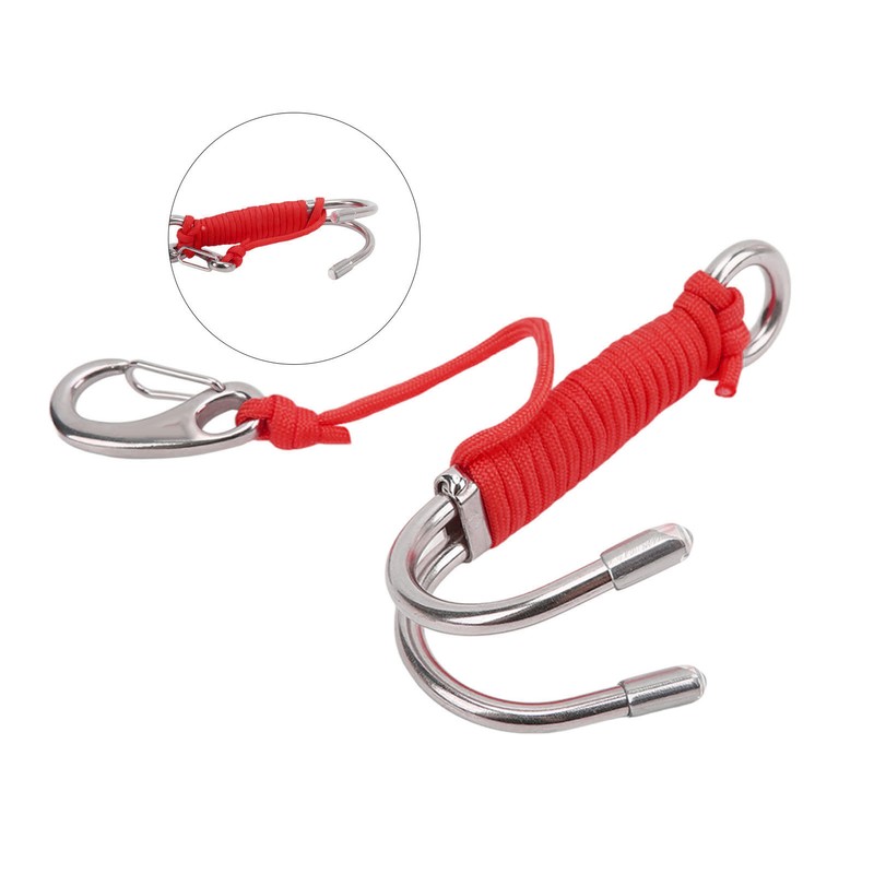 Drift Hook Scuba Diving Double Dual Stainless Steel Drift Hook