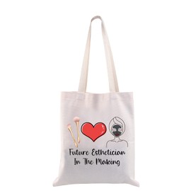 CMNIM New Job Beautician Make Up Bag Future Esthetician In The Making Esthetician Accessory Pouch Beauty School Grad Gift (New Job Bags)