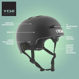 TSG Helmet Evolution, Solid Colour, white, L-XL