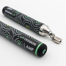 Crossrope AMP 2.0 Smart Jump Rope Handles - Bluetooth Connected - Compatible with Crossrope Jump Ropes - Fitness Training - Membership Required