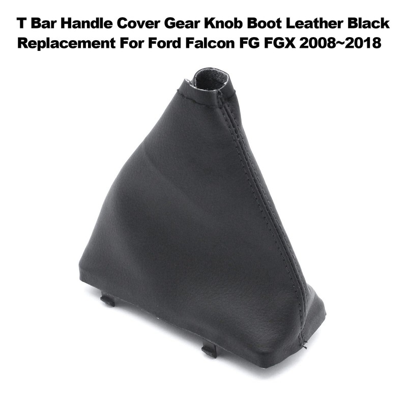 T Bar Handle Cover Gear Knob Boot Leather Black Replacement