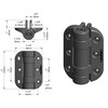 Lockey USA Sumo SSCHD Adjustable Self-Closing SafeClose Heavy-Duty Gate Hinges,