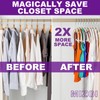 MIZGI Premium Velvet Hangers 50-Pack,No Shoulder Bump Hangers W/Tie Bar