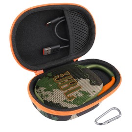co2CREA Hard Carrying Case Replacement for JBL Clip 5 Waterproof Portable Mini Speaker (Camo Case)