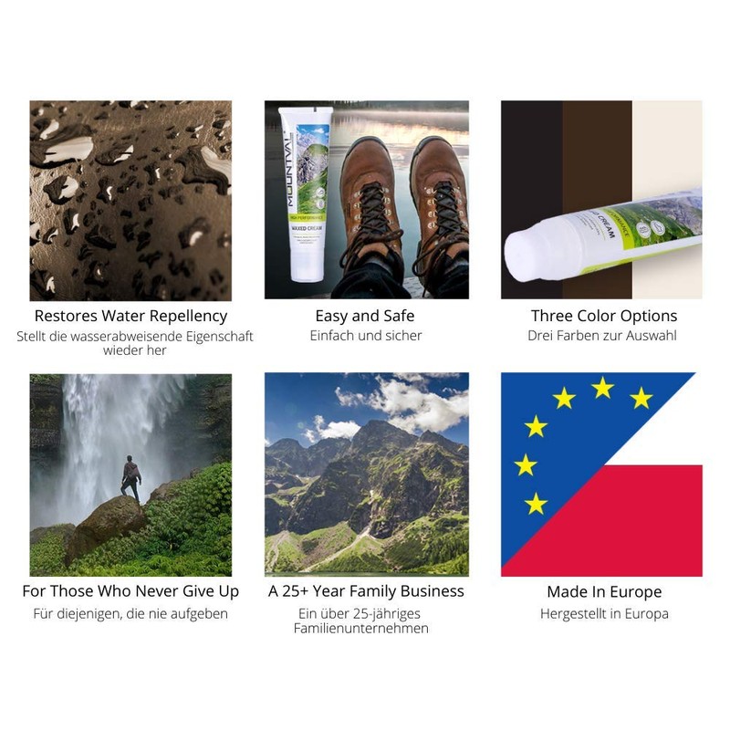 Mountval Waxed Cream, Nourishing And Waterproofing Cream For Leather Trekking