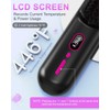 Cordless Hair Straightener Brush with 200 Million Anion, Portable Comb