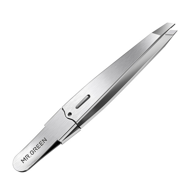 Twzzer MR.GREEN - Pinzas para cabello facial para mujeres, pinzas