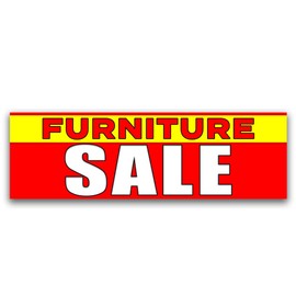 Furniture Sale Vinyl Banner 8 Feet Wide by 2.5 Feet Tall
