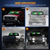 Nilight 40LED Green White Emergency Strobe Traffic Advisor Light Bar