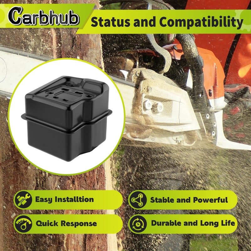 Carbhub MS290 Exhaust Muffler Bolt Gasket Nuts Assembly for Stihl