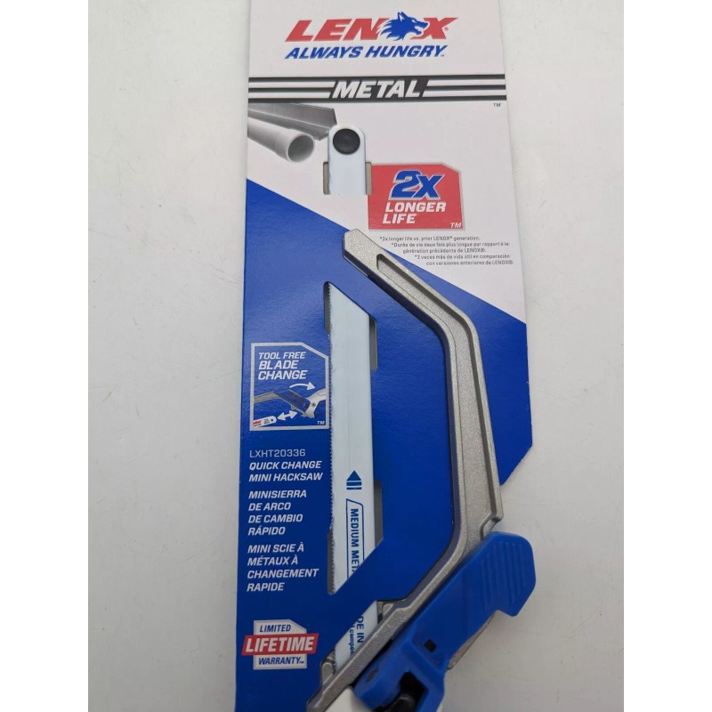 LENOX 10-in Medium Cut Hack Saw - Blade Included -