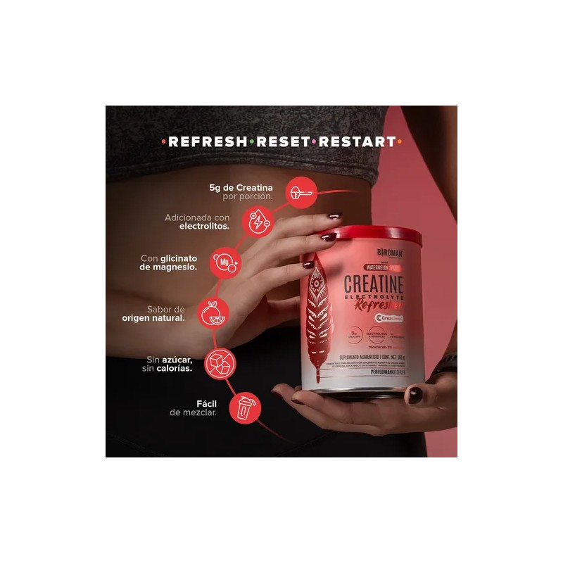 Birdman Creatine Refresher | Creatina Monohidratada con Electrolitos, Magnesio y