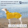 Greyhound Lurcher Raincoat, Whippet Rain Gear with Reflective Bar, Rain/Waterproof,