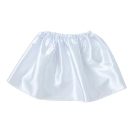 Artec 18575 Children's Costume, Skirt, Soft Satin Skirt, White