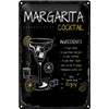 Blechschild 30 x 20 cm Margarita Cocktail Recipe - DekoNo7