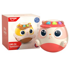 Musical Wobbling Toy Early Educational Multi Functional Electric Cartoon Wobbling Toy Pink