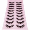 Natural False Eyelashes Faux Mink Lashes Wispy Cat Eye Lashes