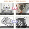 Egg Slicer,Heavy Duty Aluminium Egg Cutter for Boiled Eggs Egg