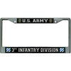 U.S. Army 3rd Infantry Division Chrome License Plate Frame