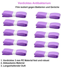 10 Stück Windeleimer Nachfüllkassetten, Wickeleimer Nachfüllfolie Geruchsdichte Eingedickte, Windeleimer Nachfüllbeutel kompatibel mit allen Windeleimer & Katzenstreuentsorgungseimer