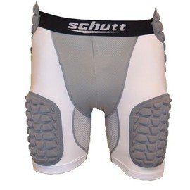 Schutt Youth Protech All in One Football Girdle, White/Grey, Small