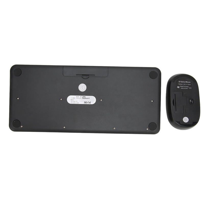 2.4G Wireless Keyboard Mouse Combo 78 Key Retro Round Keycap