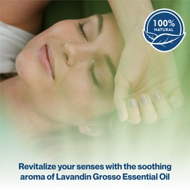 uh*Roh*Muh Organic Lavandin Grosso Essential Oil, Aromatic Lavender Blend - 100% Natural, Vegan and Cruelty Free Essential Oil | Home Essential Diffuser Oil for Aromatherapy, and Culinary Delights 5ml