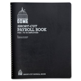 Dome 650 Payroll Record, Single Entry, 1-50 Employees, 11-1/4x8-3/4, Weekly, wirebound