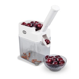 Dr. Oetker 3243 Cherry Stoner, Plastic, white, 14.5 x 10.5 x 33.5 cm