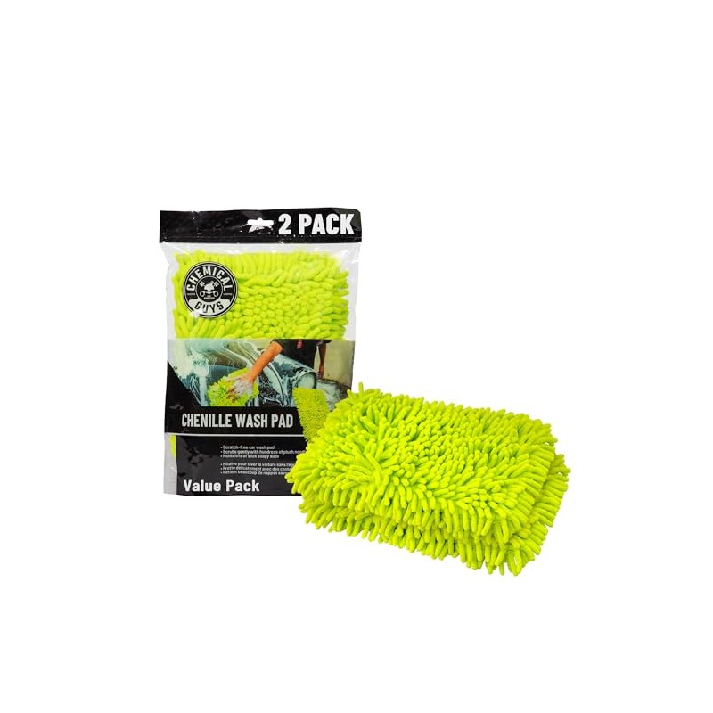 Chemical Guys Chenille Microfiber Wash Pad (2 Pack) – Scratch-Free