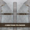 LukLoy Fixed Glass Shower Panel Wall to Glass Support Bar,