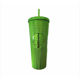 Starbucks 2023 Holiday Winter Green Bling Diamond Cold Cup Tumbler Water Bottle