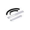 Set of Skirting Boards, Right and Left, Stainless Steel with