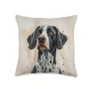 German Shorthaired Pointer Watercolor Graphic Throw Pillow