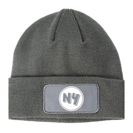 NY Circle New York Winter Knit Adult Beanie Hat Grey