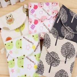 Portable Sanitary Pad Storage Bag & Coin Purse Card E Type BL09532 100ea