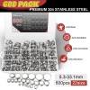 Hydencamm 600 Single Ear Hose Clamps - 22 Sizes Stainless