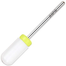 Pana (Grit: XF - Extra Fine) Professional USA Ceramic White Smooth Top Large Barrel Bit Nail Drill 3/32" Shank Size