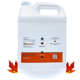 Dolce Flav Maple Extract - 1 Gallon Water-Soluble Multipurpose Flavoring Ideal for Baked Goods, Beverages, Coffee, Desserts & Ice Cream - Perfect Kitchen Gift for Holidays