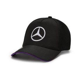 Mercedes AMG Petronas F1 2024 Lewis Hamilton Trucker Hat, Negro -, Talla única