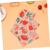 COLLBATH 3pcs Beeswax Food Wraps Reusable Food Preservation Cloths Organic