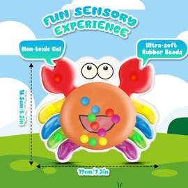 Ainiv Fidget Toys, Sensory Toy, Squeezable Colours Sorting Toy, Gel Filled Sensory Squeeze Toy Anti-Stress Toy for Squeezing and Kneading ADHD and Autism Toy