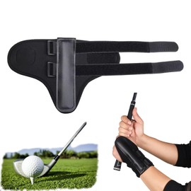 BOJIDO ゴルフ練習器具 ゴルフ練習用アクセサリー パター練習器具 ゴルフ 矯正器具 耐久性 持ち運び便利 手首の折れ防止 サイズ調整可能 男女兼用 黒