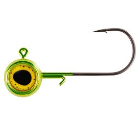 Northland Fishing Tackle Deep Vee Jig - Precision Keel Design for Fast Sinking and Straight Tracking, Metallic Chartreuse, 1/4 Oz