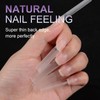 EODCI Gel Nail Tips Tapered Square Nails, 240Pcs Pre Shaped